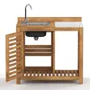 home24 Gartenspültisch - Akazie Massiv - Beige Produktbild-Vorschau 9