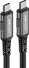 ACEFAST C1-09, 1 m, USB C, USB C, 40 Gbit/s, Černá, Šedá Náhled obrázku produktu 3