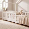 ecomi® Kinderbed 80x160 cm, huisbed met valbeveiliging en Productafbeelding-voorbeeld 3