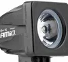 A close-up, studio shot of a black work light with a silver reflector and LED bulb. Produktbild-Vorschau