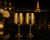 Lot de 2 coupes à champagne dorées en plastique – Coupes à Voir les images du produit 4