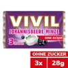 VIVIL Johannisbeere-Minze Pastillen ohne Zucker | 3er Pack Produktbild-Vorschau 1