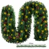 Ruhhy 22325 Weihnachtsgirlande mit LED-Beleuchtung, HQ, 2,7 Produktbild-Vorschau 22
