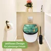 WC Sitz D-Form Schwarz mit Absenkautomatik Motiv Grüner Produktbild-Vorschau 5