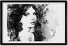 Bild 60x40 MDF-Rahmen, Wandkunst Frauenportrait Produktbild-Vorschau 1