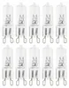 10 x Halogen Stiftsockellampe 42W = 60W G9 klar 630lm Produktbild-Vorschau 1