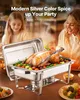 Chafing Dish Set: Roestvrijstalen warmhoudset voor Productafbeelding-voorbeeld 2