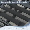 A close-up view of the metal frame of a piece of outdoor furniture, showing anti-skid pads on the slats. Produktbild-Vorschau