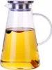 Glaskrug 2 Liter Karaffe Trinkflasche aus Borosilikatglas Produktbild-Vorschau 2