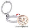 Morella Damen Coin 33 mm Zirkoniasteine lachsfarben Produktbild-Vorschau 3