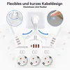 Steckdosenleiste mit USB, 3 Fach Mehrfachsteckdose Mit Produktbild-Vorschau 3