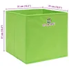 vidaXL Úložné boxy 4 ks. Zelené 32x32x32 cm Látkové Náhled obrázku produktu 4