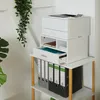 Stojan na tiskárnu Relaxdays se zásuvkou a 2 přihrádkami, Náhled obrázku produktu 2