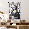 MuchoWow® Wandteppich Wandbehang Mona Lisa - Mondrian - Produktbild-Vorschau 6