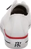 A close-up rear view of a white sneaker. Produktbild-Vorschau