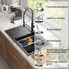 QUADRON Spülbecken 1-Becken Spüle | Größe: 86 x 50 x 21 cm Produktbild-Vorschau 2