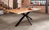 Epoxidharz Esstisch 180x90cm "Chicago" Wildeiche massiv Produktbild-Vorschau 2