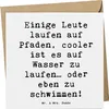 Mr. & Mrs. Panda Glückwunschkarte Spruch Schwimmen Pfade - Produktbild-Vorschau 1