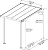 Terrassenüberdachung PALRAM Sierra 230 x 230 cm grau Produktbild-Vorschau 3