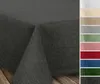 A tablecloth shown in dark gray, with a selection of other available colors displayed as swatches on the right side. Produktbild-Vorschau