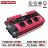 Měnič napětí, 6000 W trvalý výkon, LCD displej, 24 V, 12000 Náhled obrázku produktu 2