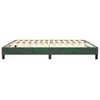 A green bed frame with wooden slats. Produktbild-Vorschau