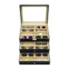 Boîte de rangement pour lunettes à 3 niveaux et 24 Voir les images du produit 3