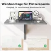 COSTWAY Wandmontierter Klapptisch, 80 x 60 cm, klappbarer Produktbild-Vorschau 7