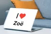 MuchoWow® Laptop Aufkleber Sticker Cover Ich liebe - Zoë - Produktbild-Vorschau 4