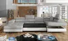 NABBI Ecksofa U mit Zerlegung Rossano U L - schwarz (Sawana Produktbild-Vorschau 11