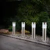 8er Set LED Solarleuchten, Edelstahl, IP44, H 28cm Produktbild-Vorschau 8