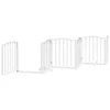 A white wooden pet gate is shown against a white background. Náhľad obrázku produktu