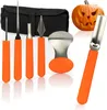 com-four® 6-teiliges Kürbis Schnitz-Set für Halloween - Produktbild-Vorschau 1