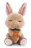 A plush toy rabbit holding a carrot, presented against a white background. Produktbild-Vorschau