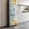 Blumenmuster mit Blättern – Kühlschrank Aufkleber – Produktbild-Vorschau 3