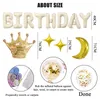Dekoration zum 50. Geburtstag Set XXL-Ballons Weiß-Gold mit Produktbild-Vorschau 3