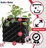 KOTARBAU® Blumentopf Keramik glasiert Quadratisch Schwarz Produktbild-Vorschau 4
