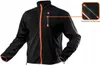 A black fleece sweatshirt with orange zippers and trim, shown on a white background. A close-up inset highlights a zippered pocket. Podgląd zdjęcia produktu