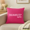Huuraa Kissen Indianapolis my love 40x40cm mit Füllung Produktbild-Vorschau 2