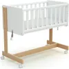 AT4  Weige Babybett Beistellbett Holz mit Matratze und Produktbild-Vorschau 2