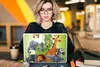 MuchoWow® Laptop Aufkleber Sticker Cover Dschungeltiere - Produktbild-Vorschau 5
