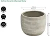 Dehner Übertopf Romy, Ø 29 cm, Höhe 26 cm, Keramik, creme Produktbild-Vorschau 2