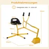 COSTWAY sedile escavatore ruotabile a 360°, 123x62x62 cm Anteprima dell’immagine prodotto 3