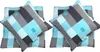 4 teilig Thermofleece Bettwäsche 135 x 200 cm türkis grau Produktbild-Vorschau 3