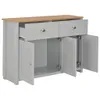vidaXL Buffet gris 112x35x81 cm Voir les images du produit 1