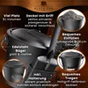 BLACK OAK Ascheeimer LANIN 8L – schwarz mit Deckel, hellem Produktbild-Vorschau 3