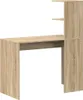 A simple product shot of a desk with shelves against a white background. Náhled obrázku produktu