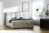 Boxspringbett Bett MEDIANO Kunstleder Creme 180x200cm Produktbild-Vorschau 1