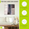 ARTland Leinwandbild Blau-silber Abstrakt I Größe: 30x30 cm Produktbild-Vorschau 2