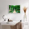 Gerahmtes Poster - Weißer Rahmen - Gehweg Baum Holz Steg - Produktbild-Vorschau 6